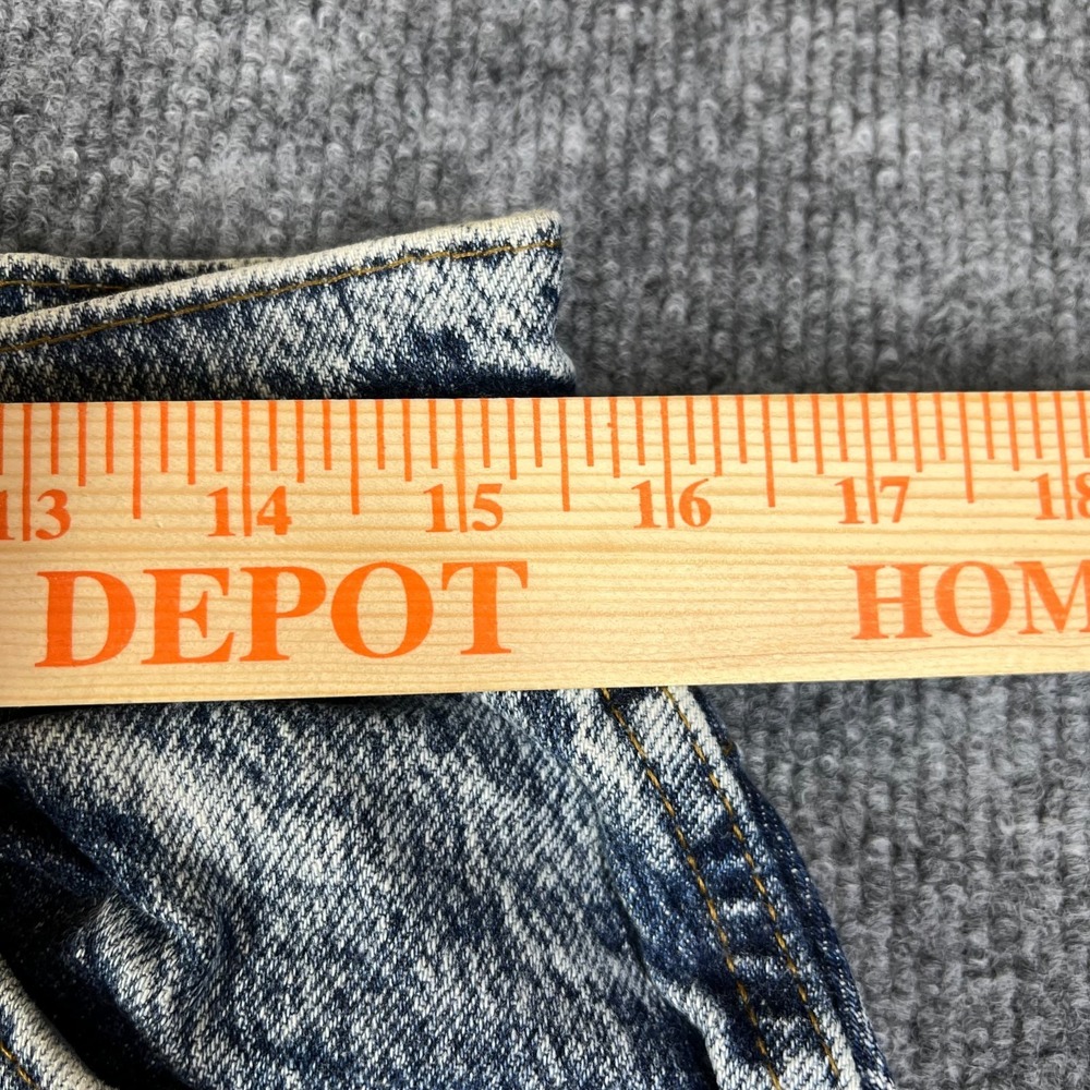 Vintage Lee Jeans Women's 16P Acid Wash Denim High Rise Union Made USA - 31X27 - Picture 3 of 11